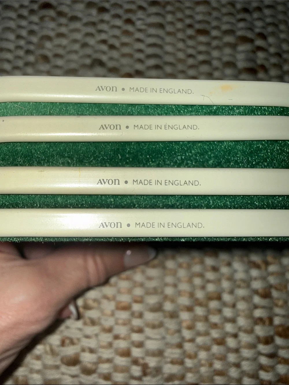 Avon TinCoasters Set of 4 Wild Game Bird Chesapeake Collection 4.5”x3.5” VTG 198
